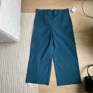 Teal Wide-Leg Women's Trousers